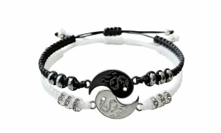 Ochranný partnerský náramek  JIN-JANG malovaný