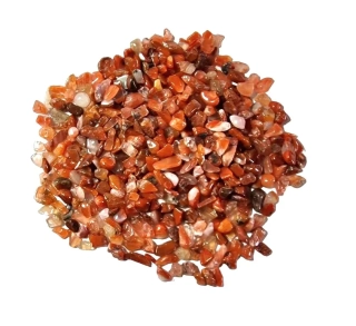 Karneol tmavý směs 100g, vel.0,3-0,8cm