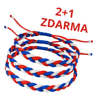 Náramek trikolora 2+1 zdarma