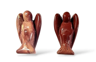 Anděl jaspis červený, vel.3,5cm