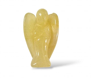 Anděl kalcit žlutý, vel.3,5cm