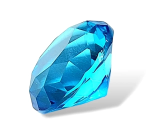 Diamant tyrkys z křišťálového skla vel.6cm