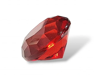 Diamant červený z křišťálového skla vel.5cm