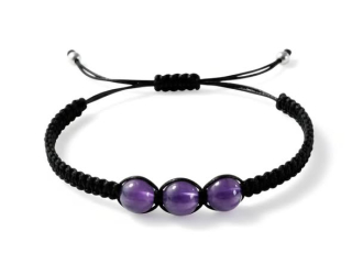Ametyst Shamballa náramek 