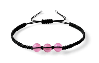 Achát růžový Shamballa náramek 