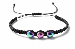 Hematit duhový Shamballa náramek 