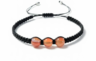 Karneol Shamballa náramek 